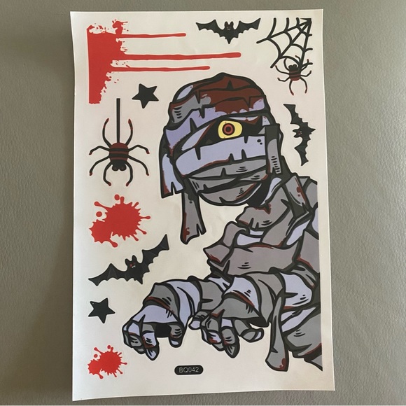 Halloween window clings stickers 6 sheets 12x8” - Picture 4 of 7